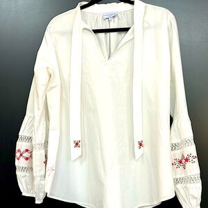 Women’s Blouse/Top by MI Golondrina White Size Large Tags off but not worn
